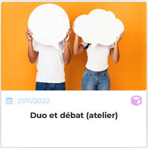 Vignette de l'atelier CEJ Duo et débat.